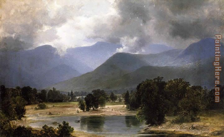 In the Keene Valley_ New York painting - Alexander Helwig Wyant In the Keene Valley_ New York art painting
